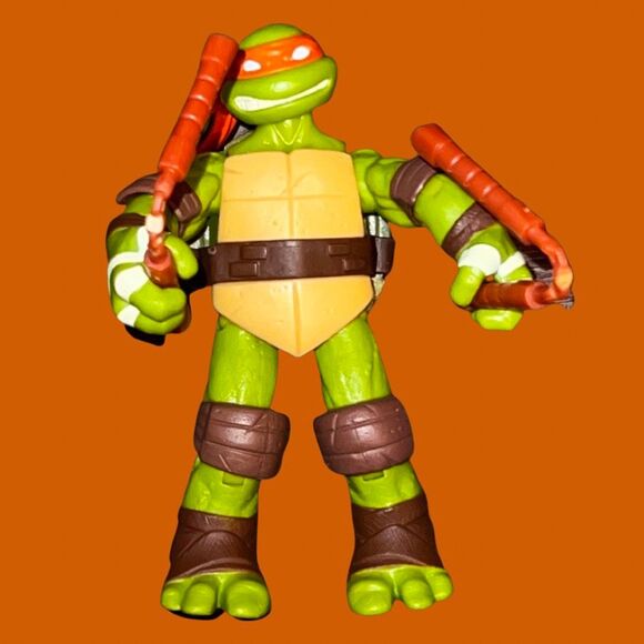 TMNT 2012 TNT Battle Shell Donatello & Michelangelo Action Figures - Picture 3 of 6